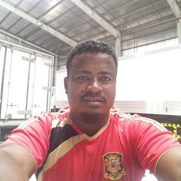 Athman, Kenyan driver, in Saudi Arabia